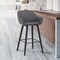 Armen Living Crimson 26" Faux Leather and Wood Bar and Counter Height Stool LCCRBAGR26 - alternate 3